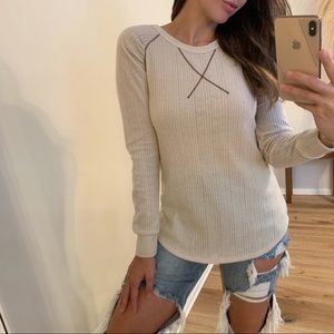 Reposh Effortless Knit LS in Cream